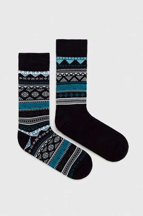 Κάλτσες Levi's 2-pack χρώμα: μαύρο