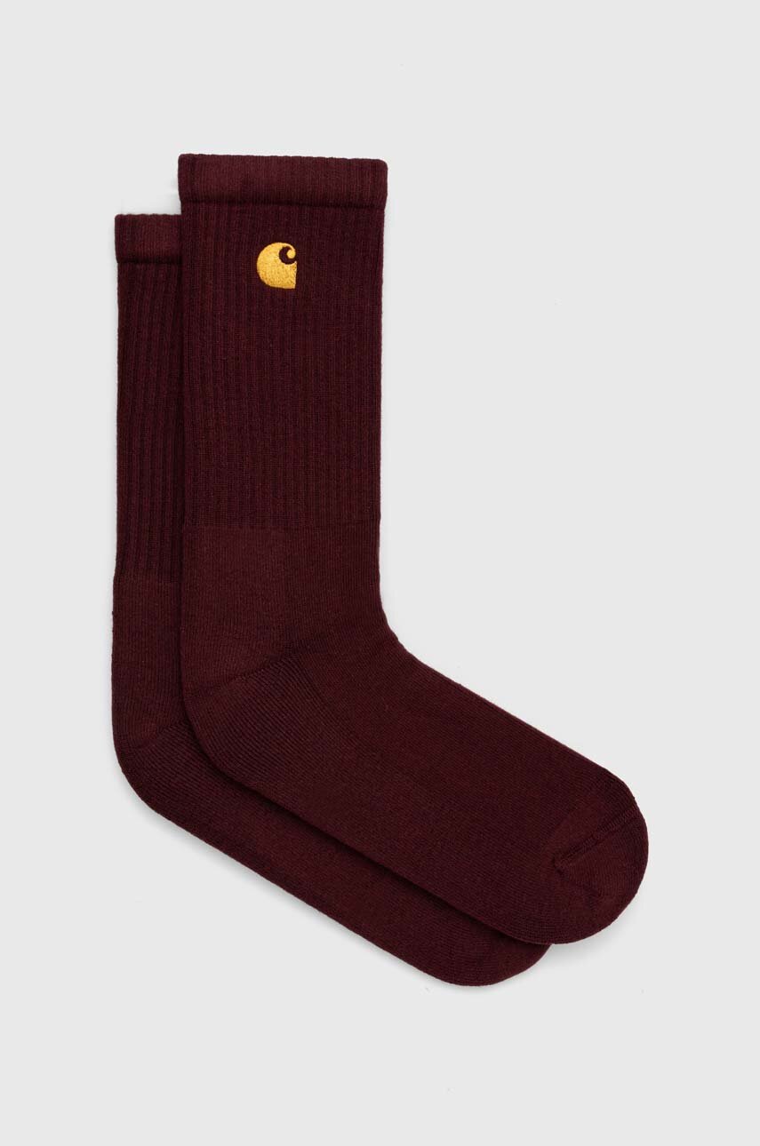 Carhartt WIP socks maroon color