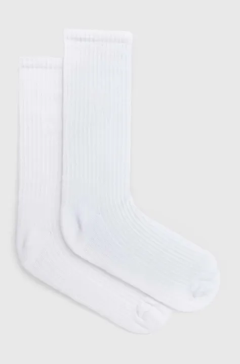 Κάλτσες Norse Projects Bjarki 2-pack χρώμα: άσπρο, N82-0065-0001