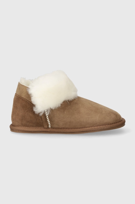Παντόφλες σουέτ Emu Australia K12961 Watson χρώμα: καφέ