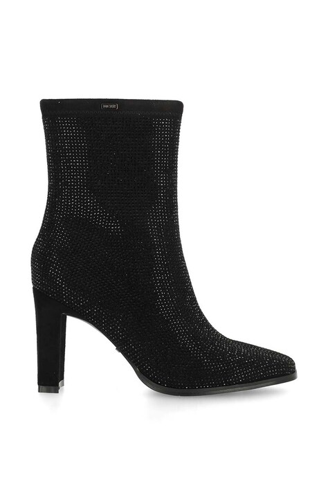 Gležnjače Mexx Mandy za žene, boja: crna, s debelom potpeticom, MXTY035601W