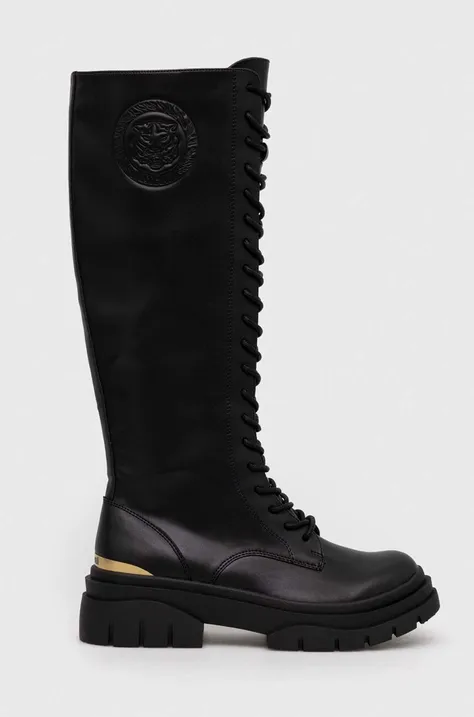 Μπότες Just Cavalli χρώμα: μαύρο, 75RA3S83ZS984899