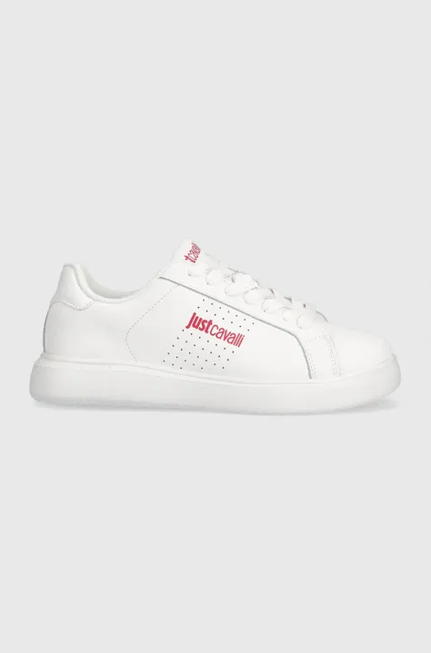 Sneakers boty Just Cavalli bílá barva, 75RA3SB3 ZP279 003