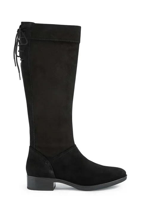 Elegantni škornji Geox D Felicity ženski, črna barva, D26G1A 022JZ C9999