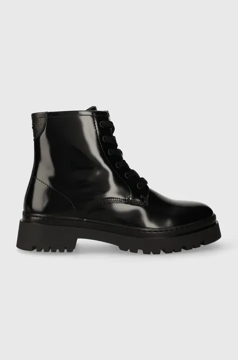 Шкіряні черевики Gant Aligrey жіночі колір чорний на платформі 27541323.G00