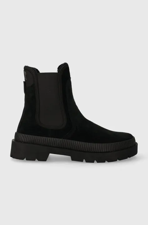 Σουέτ μπότες τσέλσι Gant Frenzyn γυναικείες, χρώμα: μαύρο, 27553337.G00