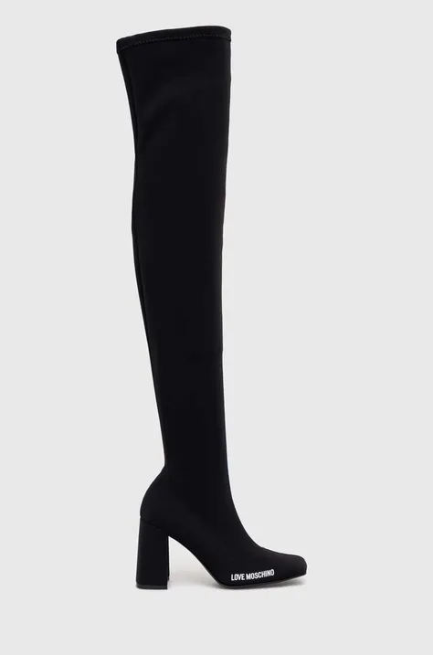 Μπότες Love Moschino χρώμα: μαύρο, JA26069G1HIM0000