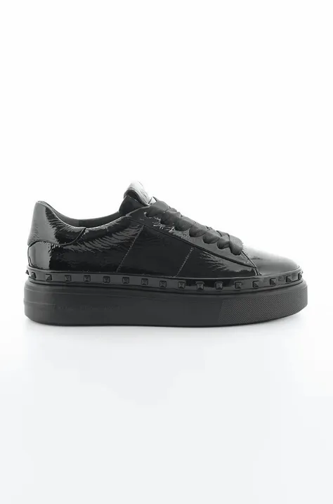 Δερμάτινα αθλητικά παπούτσια Kennel & Schmenger Hot χρώμα: μαύρο, 21-16060.500