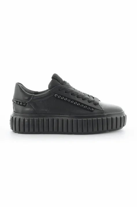 Δερμάτινα αθλητικά παπούτσια Kennel & Schmenger Zap χρώμα: μαύρο, 21-25380.730
