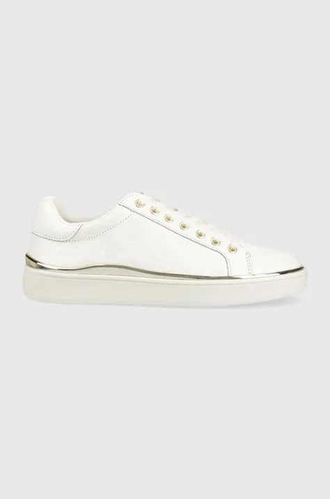 Δερμάτινα αθλητικά παπούτσια Guess FL7BNN FAL12 χρώμα: άσπρο, BONNY