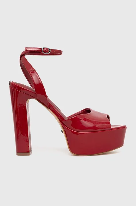 Guess sandały RHINNAE kolor czerwony FL7RHN PAF03