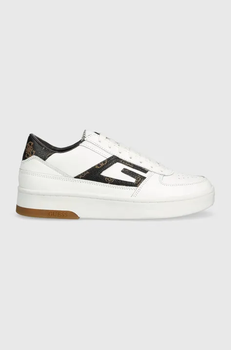 Guess sneakers FL7SIL LEA12 culoarea alb, SILINA