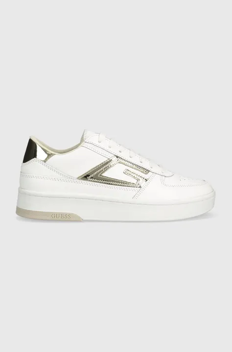 Guess sneakers FL7SIL LEA12 culoarea alb, SILINA