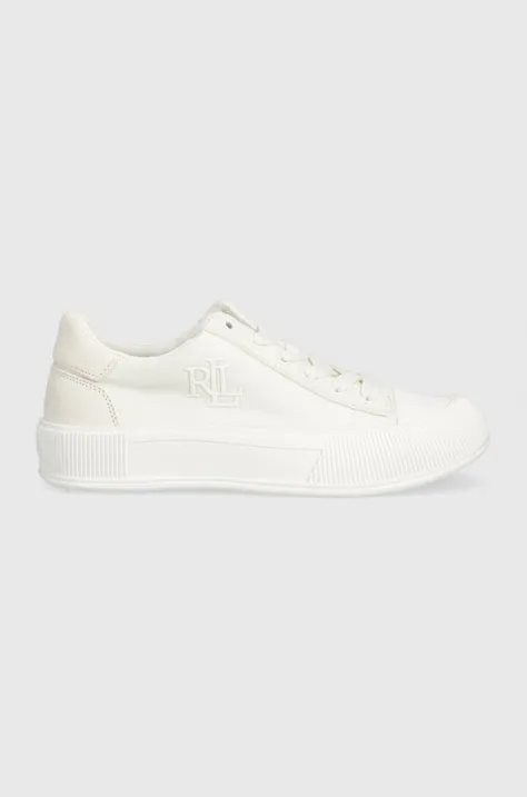 Πάνινα παπούτσια Lauren Ralph Lauren Daisie  Daisie χρώμα: άσπρο, 82983611 IL3431 802908000000
