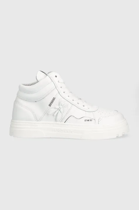 Δερμάτινα αθλητικά παπούτσια Patrizia Pepe χρώμα: άσπρο, 8Z0088 L011 W338 F38Z0088 L011 W338