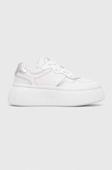 Δερμάτινα αθλητικά παπούτσια Karl Lagerfeld KREEPER LO χρώμα: άσπρο, KL42323 F3KL42323