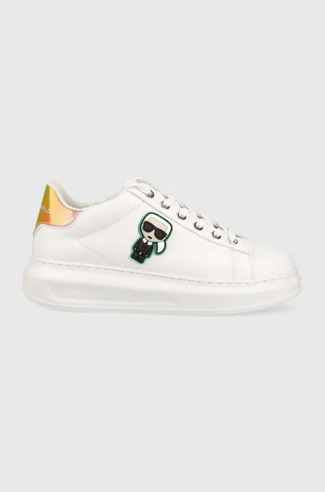 Karl Lagerfeld sneakersy skórzane KAPRI kolor biały KL62530G