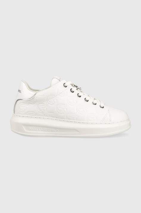 Кожаные кроссовки Karl Lagerfeld KAPRI KC цвет белый KL62523F
