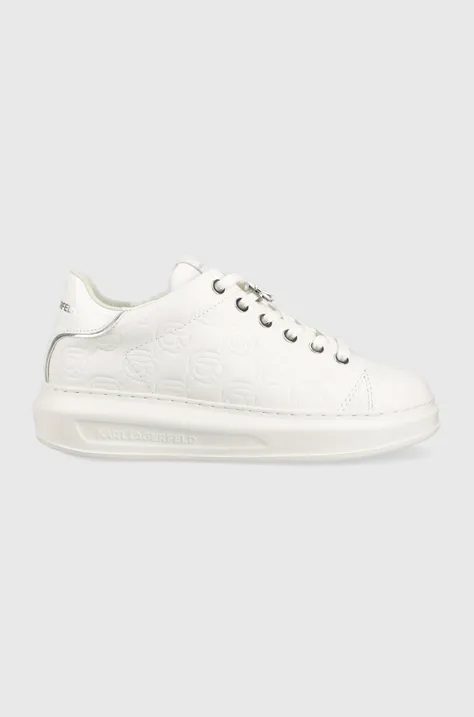 Karl Lagerfeld sneakersy skórzane KAPRI KC kolor biały KL62523F