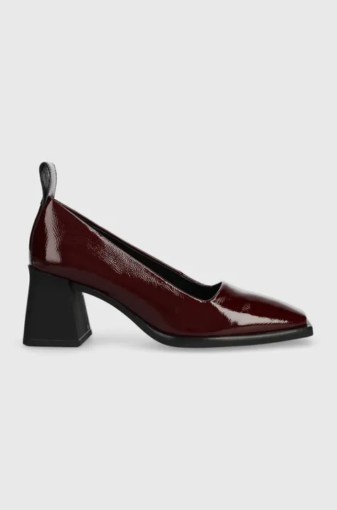 Шкіряні туфлі Vagabond Shoemakers HEDDA колір бордовий каблук блок 5303.160.38