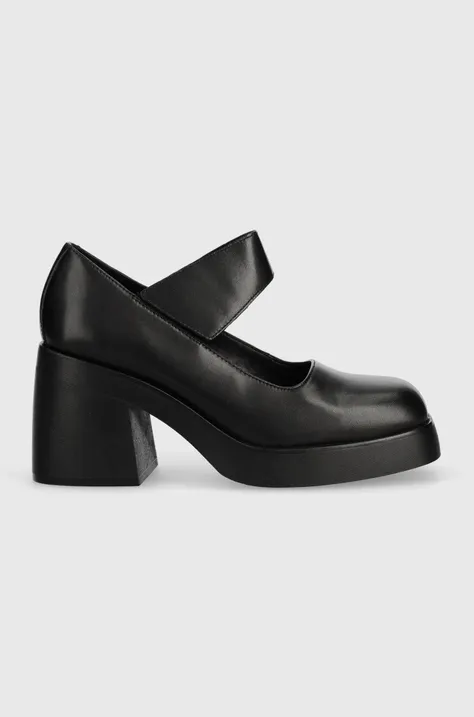 Кожени обувки с дебел ток Vagabond Shoemakers BROOKE в черно с висок ток 5344.201.20