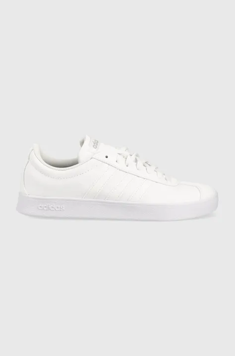 adidas sneakersy skórzane COURT kolor biały
