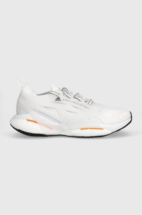 Tekaški čevlji adidas by Stella McCartney Solarglide bela barva