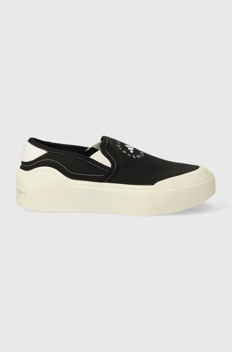 Πάνινα παπούτσια adidas by Stella McCartney aSMC Court Slip On aSMC Court Slip On χρώμα: μαύρο IL3431 HP2772