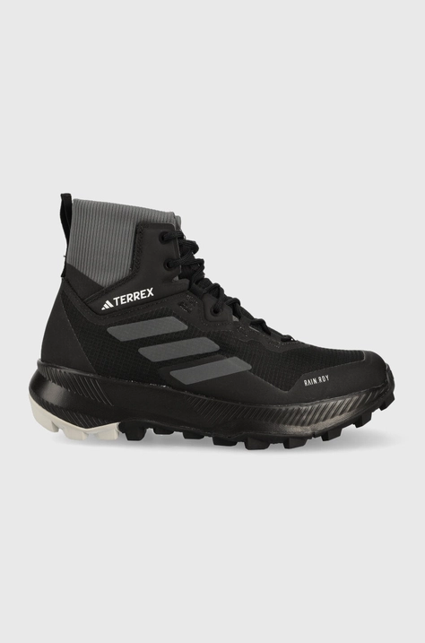 Topánky adidas TERREX Wmn Mid RAIN.RDY dámske, čierna farba