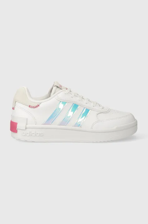 Δερμάτινα αθλητικά παπούτσια adidas POSTMOVE χρώμα: άσπρο