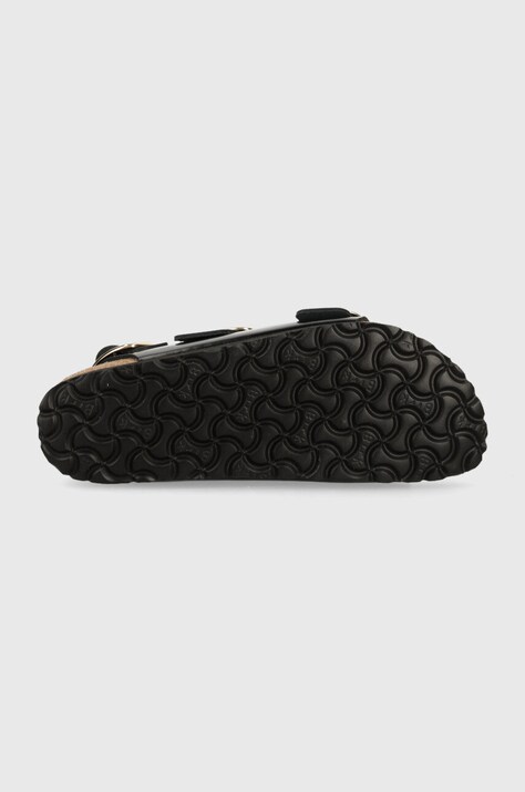 Шкіряні сандалі Birkenstock Milano — AW23-OBD16S, чорний — фото 5