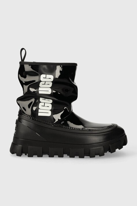 Зимові чоботи UGG Classic Brellah Mini жіночі колір чорний 1144059