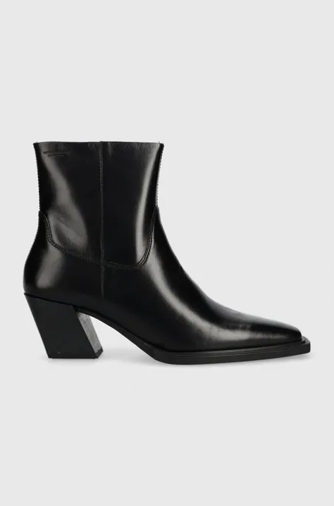 Δερμάτινες μπότες Vagabond Shoemakers ALINA γυναικείες, χρώμα: μαύρο, 5621.001.20