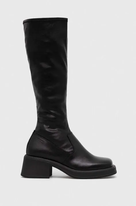 Чоботи Vagabond Shoemakers DORAH жіночі колір чорний каблук блок 5642.402.20