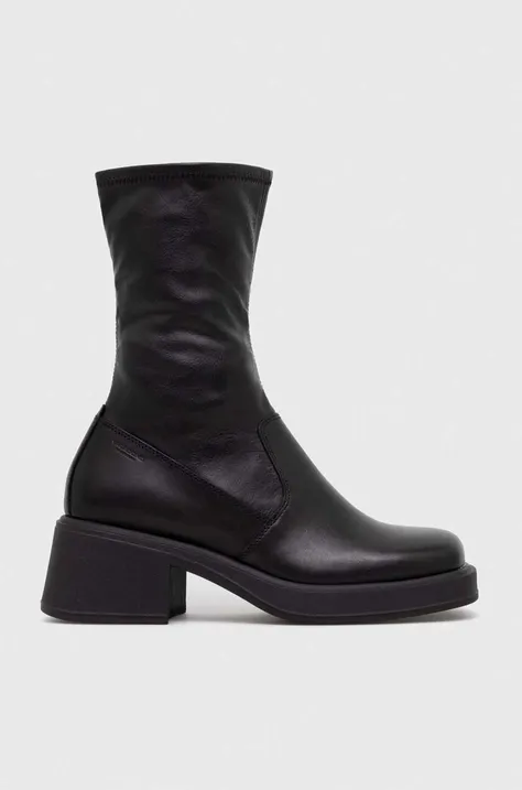 Gležnjače Vagabond Shoemakers DORAH za žene, boja: crna, s debelom potpeticom, 5642.502.20