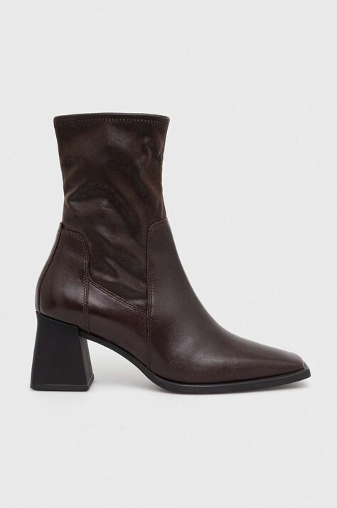 Gležnjače Vagabond Shoemakers HEDDA za žene, boja: smeđa, s debelom potpeticom, 5602.302.35