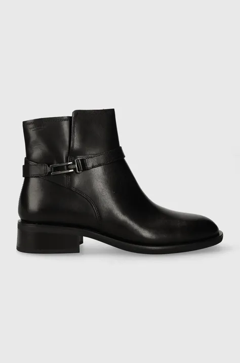 Шкіряні черевики Vagabond Shoemakers SHEILA жіночі колір чорний на плоскому ходу 5635.301.20