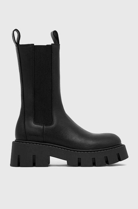 Кожаные полусапоги Copenhagen женские цвет чёрный на платформе CPH139 vitello