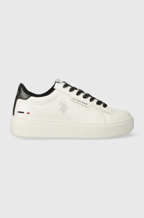 Sneakers boty U.S. Polo Assn. ASHLEY bílá barva, ASHLEY001W/CYN1