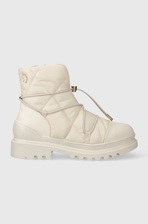 U.S. Polo Assn. botine BRUNA femei, culoarea bej, cu platforma, izolare usoara, BRUNA011W/CNY1