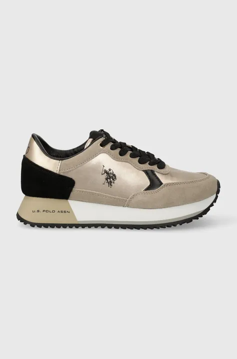 U.S. Polo Assn. sneakersy CLEEF kolor beżowy CLEEF004W/CSN1