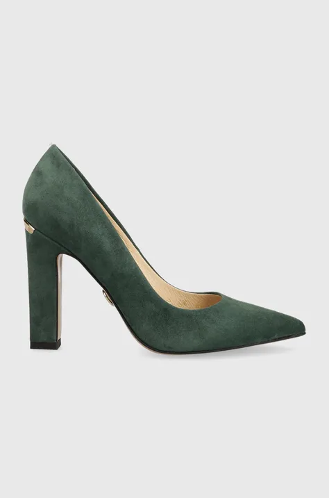 Замшеві туфлі Baldowski колір зелений D03793-1459-002