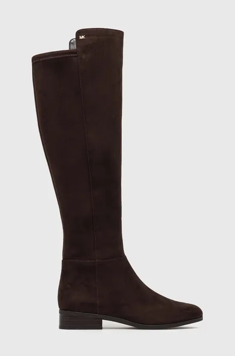 Μπότες MICHAEL Michael Kors Bromley χρώμα: καφέ, 40F0BOFBES
