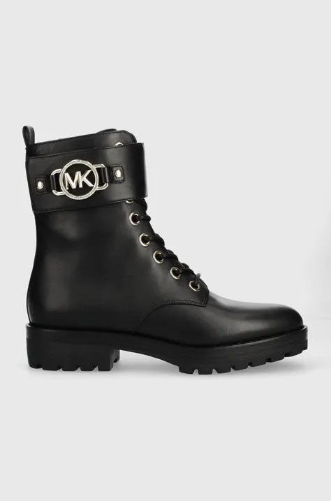 Δερμάτινες μπότες MICHAEL Michael Kors Rory γυναικείες, χρώμα: μαύρο, 40F3ROFE8L F340F3ROFE8L