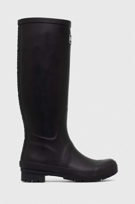 Barbour cizme Abbey femei, culoarea negru, LRF0083BK11