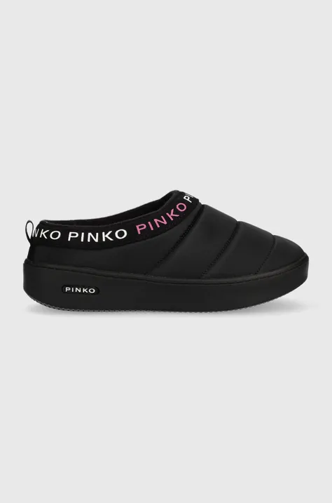 Pinko papuci de casa Garland culoarea negru, 101625 A12N Z99