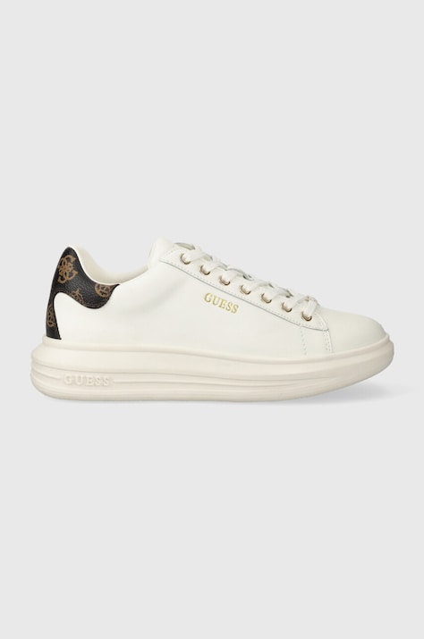 Guess sneakers VIBO culoarea alb FL8VIB LEA12