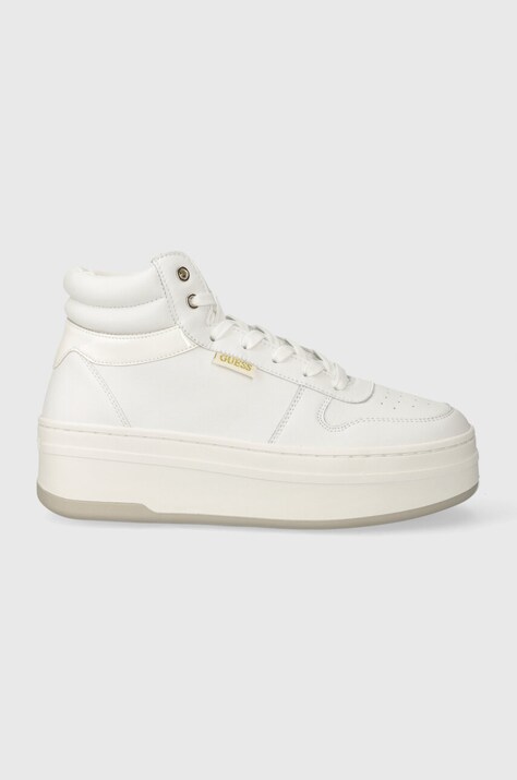 Guess sneakers LINZY culoarea alb, FL8LIZ LEA12