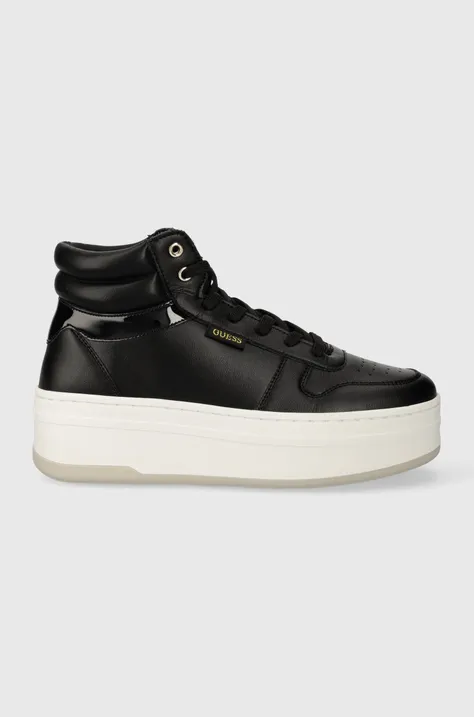 Guess sneakers LINZY culoarea negru, FL8LIZ LEA12