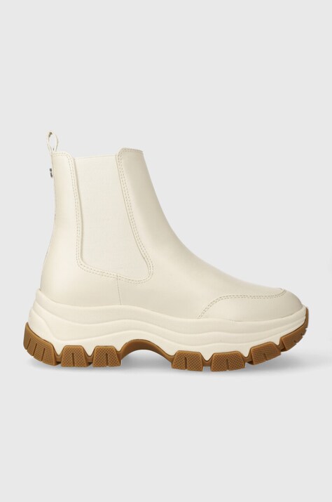 Ботинки Guess BESONA женские цвет бежевый на платформе FL8BEO ELE12